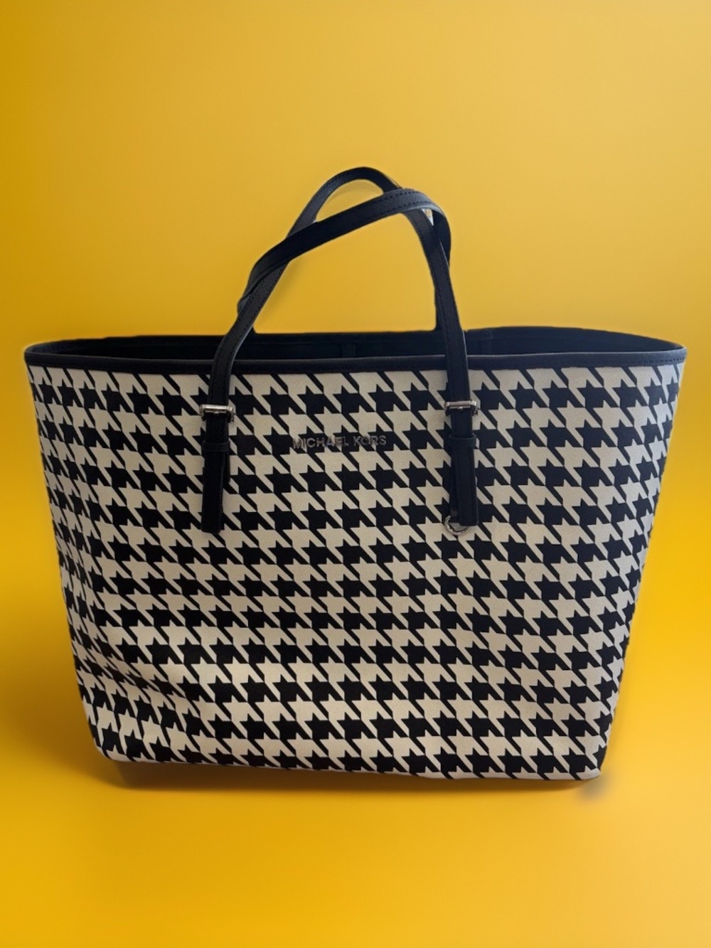 MICHAEL KORS | Houndstooth Women's Tote Bag 18.5in